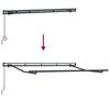 vidaXL Awning Frame Anthracite 118.1" x 78.7" Metal