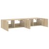 vidaXL TV Wall Cabinet Set of 2 Sonoma oak Engineered wood