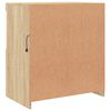 vidaXL Sideboard Sonoma Oak Engineered Wood, Glass Medium Sideboard