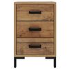vidaXL Bedside Cabinet Set of 2 Brown
