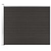 vidaXL Fence Panel WPC 68.9x57.5" Black