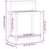 vidaXL Potting Table Brown Solid Douglas wood Medium Potting Table