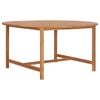 vidaXL Dining Table Natural Teak Solid Teak Wood Large Heavy Duty