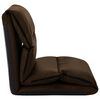 vidaXL Floor Chair Brown Microfiber (100% polyester) 85.0 x 22.0 x 3.5 in