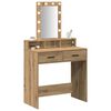 vidaXL Dressing Table Brown 31.10 x 16.14 x 55.12 in Engineered Wood
