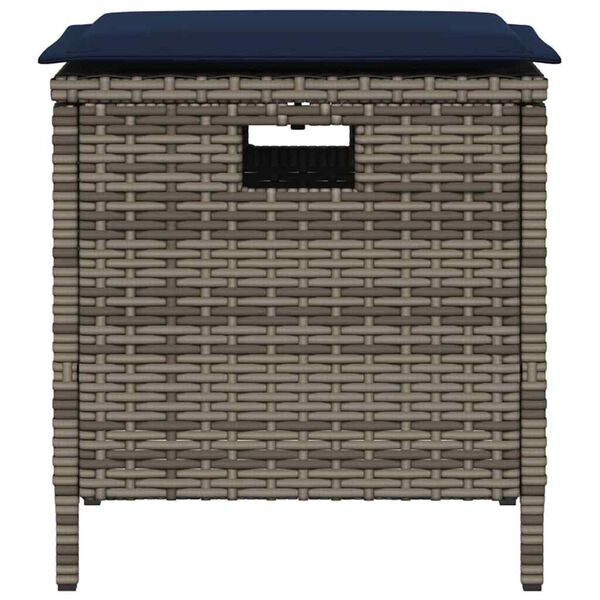 vidaXL Garden Dining Set Grey