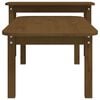 vidaXL Coffee Table Set Honey brown Solid pine wood Large Stackable