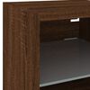 vidaXL TV Wall Cabinet Brown Oak Engineered wood Compact TV Wall Cabinet