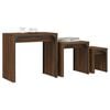 vidaXL Nesting Coffee Table Brown Oak Engineered wood