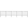 vidaXL Garden Fence with Spear Top Steel 351.3"x59.1" Black