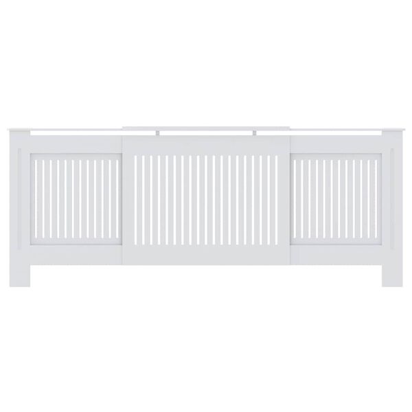 vidaXL MDF Radiator Cover White 80.7"