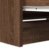 vidaXL TV Cabinet Brown Oak Engineered Wood 31.5 x 13.8 x 21.3 in