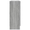 vidaXL Vitrine Cabinet Grey Sonoma Engineered wood, glass Medium