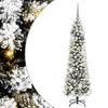 vidaXL Artificial Christmas Tree with 150 LEDs White 59.06 in
