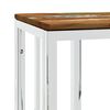 vidaXL Console Table Mixed color Stainless steel, solid reclaimed wood