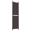 vidaXL 4-Panel Room Divider Brown 78.7"x78.7" Fabric