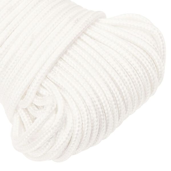 vidaXL Boat Rope Full White 0.12 " 328.1 ' Polypropylene