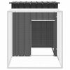 vidaXL Rabbit Cage Anthracite Galvanized steel 78.7x35.8x39.4 in