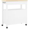 vidaXL Kitchen Trolley MONZA 33.1"x15.7"x34.8" Solid Wood Pine