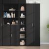vidaXL Highboard Black Engineered Wood Tall Highboard Rectangular