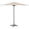 vidaXL Parasol Base Dark Grey Wood Look 17.72 x 17.72 x 12.40 in