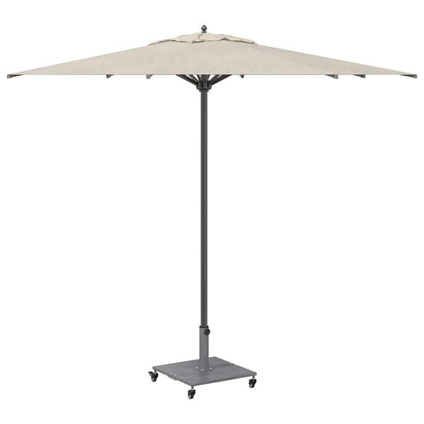 vidaXL Parasol Base Dark Grey Wood Look 17.72 x 17.72 x 12.40 in