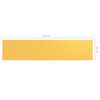vidaXL Balcony Screen Yellow 35.4"x157.5" Oxford Fabric