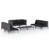 vidaXL Garden Lounge Set Dark Grey