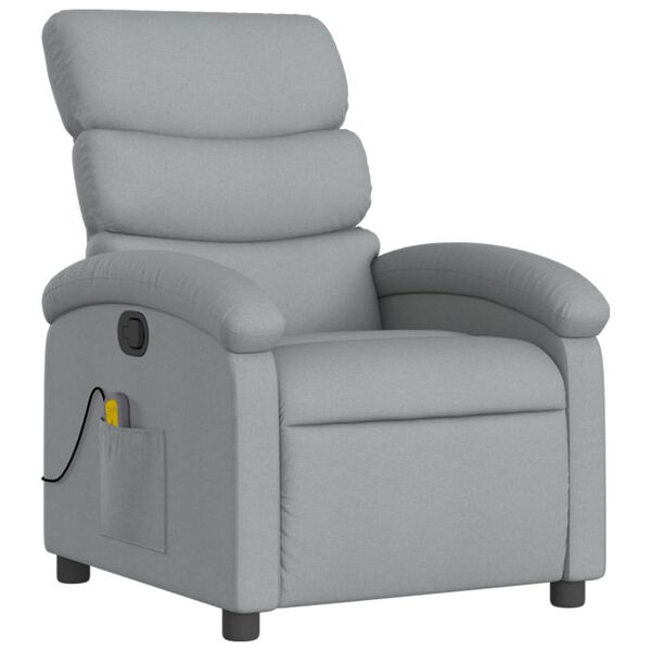 vidaXL Massage Recliner Chair Light grey