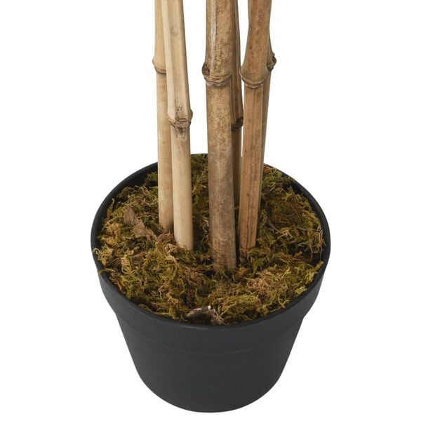 vidaXL Artificial Bamboo Tree Green Bamboo, Textile Fiber, Plastic Medium