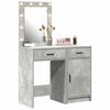 vidaXL Dressing Table 2 pcs Gray 50 x 41 x 135 cm Engineered wood