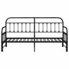 vidaXL Daybed Frame Black 29.53 x 74.80 in Powder-Coated Steel