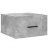 vidaXL Wall-mounted Bedside Cabinet Set of 2 Concrete Grey Engineered wood