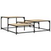 vidaXL Coffee Table Sonoma Oak Engineered wood, Metal Large
