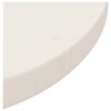 vidaXL Table Top White Solid pinewood 11.8 in diameter Durable