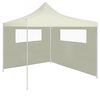 vidaXL Gazebo Sidewalls with Windows 2 pcs Cream