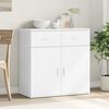 vidaXL Sideboard White Engineered wood Medium Sideboard Rectangular