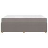 vidaXL Bed Frame with Mattress Taupe 55.1" x 78.7" fabric