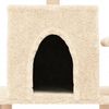 vidaXL Cat Tree Cream Engineered wood, plush, sisal Medium Cat Tree