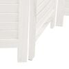 vidaXL Room Divider 3 Panels White Solid Wood Paulownia