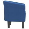 vidaXL Tub Chair Blue Fabric (100% polyester), pinewood, plywood, plastic