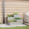 vidaXL Garden Planter Silver 100 x 100 x 60 cm Galvanized steel