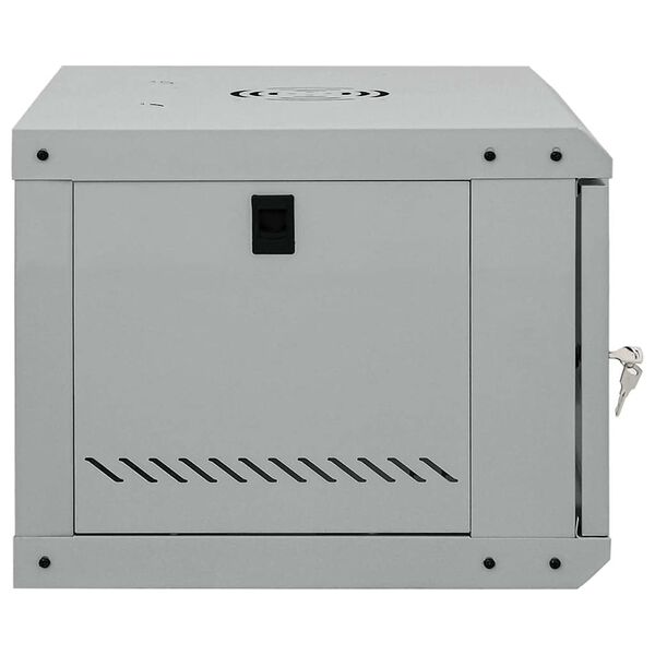 vidaXL Network Cabinet with Storage Gray 53 x 45 x 30 cm Steel