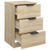 vidaXL Bedside Cabinet Set of 2 Sonoma Oak Engineered wood