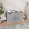 vidaXL Storage Box Concrete grey Engineered wood Medium Storage Box