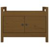 vidaXL Hall Bench Honey Brown Solid Pine Wood Medium Entryway Bench