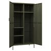 vidaXL Wardrobe Olive Green 35.4"x19.7"x70.9" Steel
