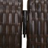 vidaXL Room Divider 3 Panels Brown Poly Rattan