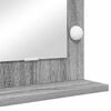 vidaXL Vanity Mirror with Mirror Grey Sonoma 39.37 x 17.72 x 7.09 in
