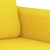 vidaXL 2-seater Sofa Light Yellow Polyester, Metal, Textilene, Foam Medium